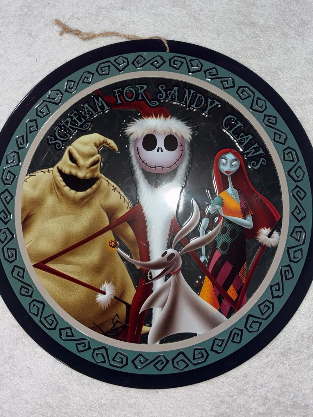 Nightmare Before Christmas Holiday Wall Plaque - Multi-Colored